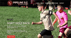 Desktop Screenshot of pipelinesoccerclub.com